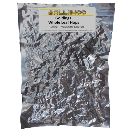 Goldings Whole Leaf Hops - Vacuum Packed - Large 250g Pack