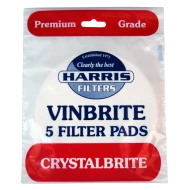 Harris Premium Grade Crystalbrite Pads To Fit Mk 3 Vinbrite Filter - Pack of 5