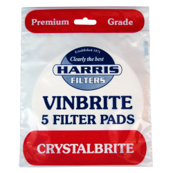 Harris Premium Grade Crystalbrite Pads To Fit Mk 3 Vinbrite Filter - Pack of 5