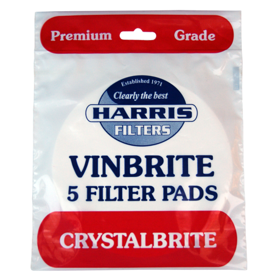 Harris Premium Grade Crystalbrite Pads To Fit Mk 3 Vinbrite Filter - Pack of 5