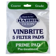 Harris Coarse Grade Prime Pads To Fit Mk 3 Vinbrite Filter - Pack of 5