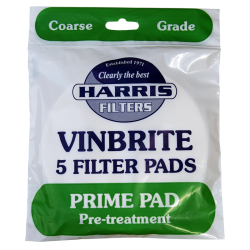 Harris Coarse Grade Prime Pads To Fit Mk 3 Vinbrite Filter - Pack of 5