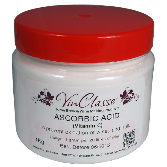 VinClasse Ascorbic Acid - 1kg Bulk Tub