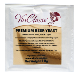 Vinclasse Premium Beer Yeast - 10g Sachet
