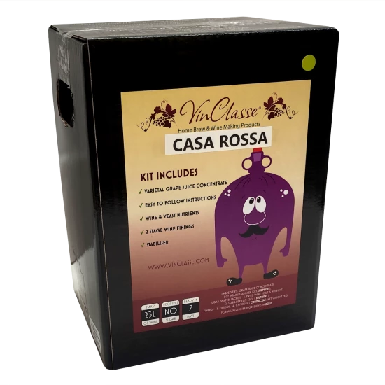 VinClasse Wine Kit - Casa Rossa - 23L / 30 Bottle - 7 Day Kit