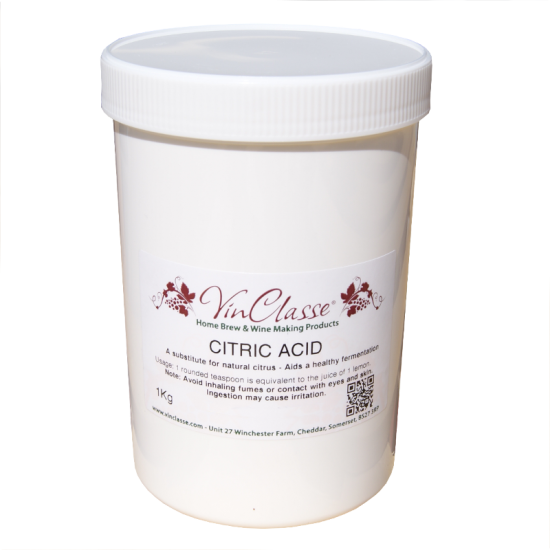 Vinclasse Citric Acid 1kg The Homebrew Centre