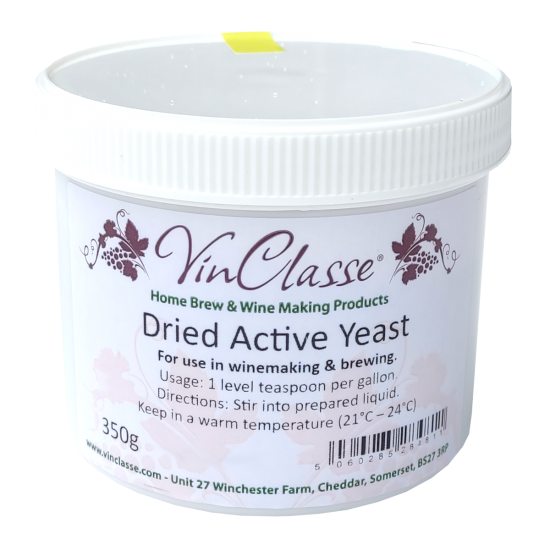 VinClasse Dried Active Wine And Beer Making Yeast - 350g