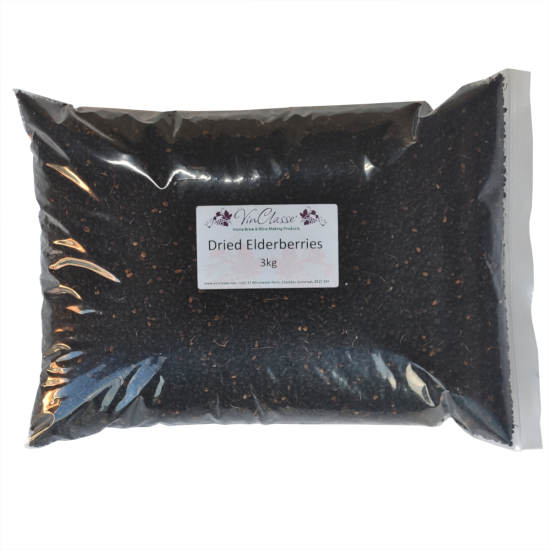 Dried Elderberries - 3kg Bulk Bag