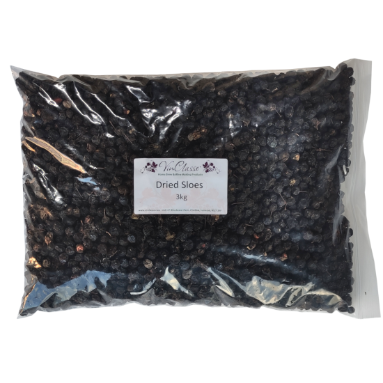 Dried Sloe Berries - 3kg Bulk Bag