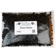 Dried Sloe Berries - 500g Bag