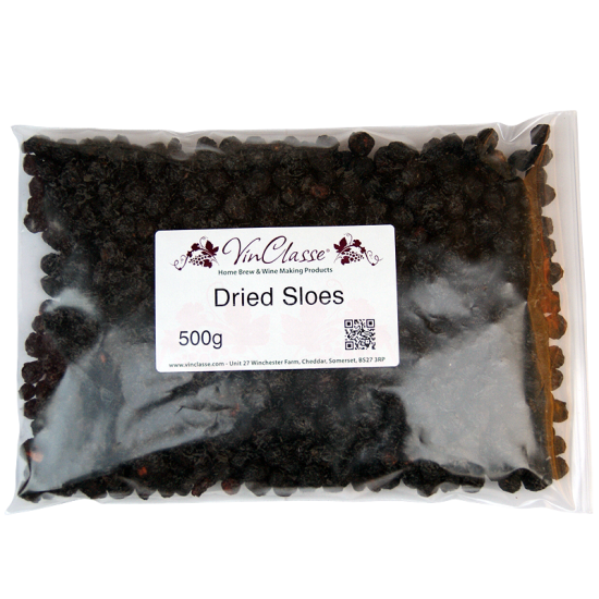 Dried Sloe Berries - 500g Bag
