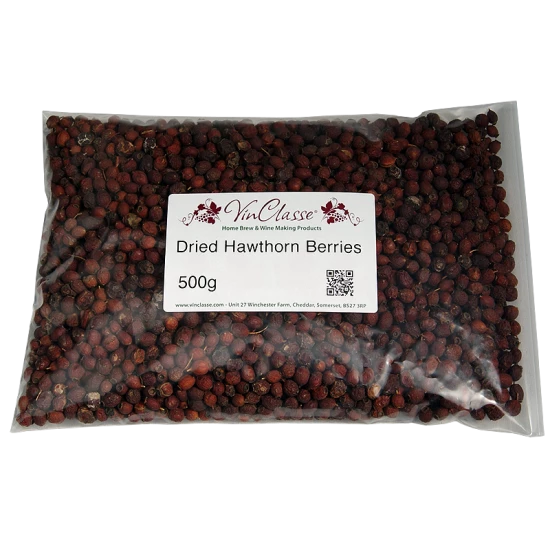 Dried Hawthorn Berries - 500g Bag