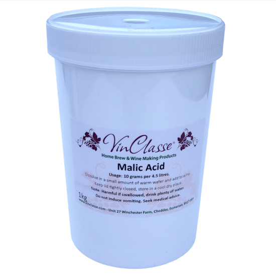 VinClasse Malic Acid - 1kg Bulk Tub