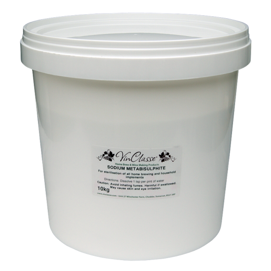 VinClasse Sodium Metabisulphite - 10kg Bucket