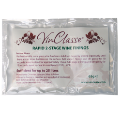 Vinclasse Rapid Two Stage Wine Finings - 65g Sachet