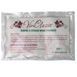 Vinclasse Rapid Two Stage Wine Finings - 65g Sachet