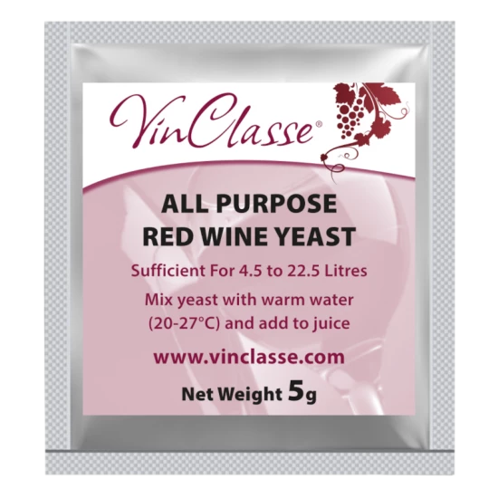 VinClasse Wine Making Yeast - All Purpose Red - 5g Sachet