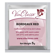 VinClasse Wine Making Yeast - Bordeaux Red - 5g Sachet
