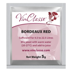 VinClasse Wine Making Yeast - Bordeaux Red - 5g Sachet