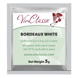 VinClasse Wine Making Yeast - Bordeaux White - 5g Sachet