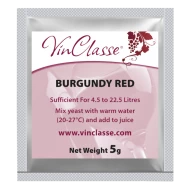 VinClasse Wine Making Yeast - Burgundy Red - 5g Sachet