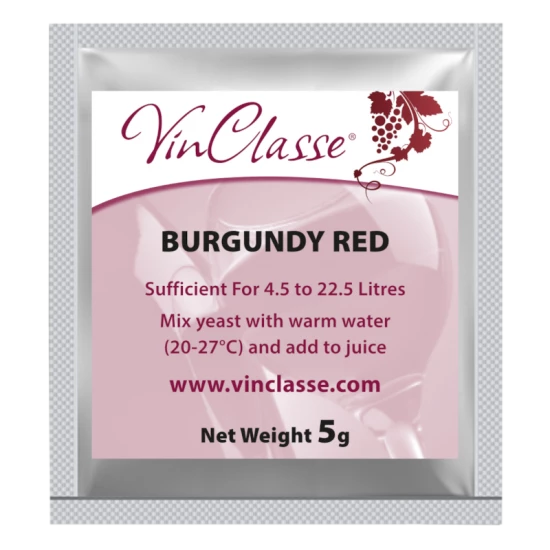 VinClasse Wine Making Yeast - Burgundy Red - 5g Sachet