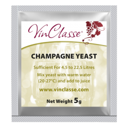 VinClasse Champagne  / Sparkling Wine Yeast 5g Sachet