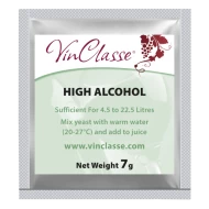 VinClasse Wine Making Yeast - High Alcohol - 7g Sachet
