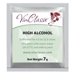 VinClasse Wine Making Yeast - High Alcohol - 7g Sachet