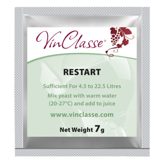 VinClasse Wine Making Yeast - Restart - 7g Sachet