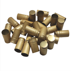 Threaded Metal Screw Caps For Wine Bottles - Gold - Pack Of 30