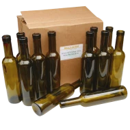 375ml Half Size Green Wine Bottles  - Box of 12