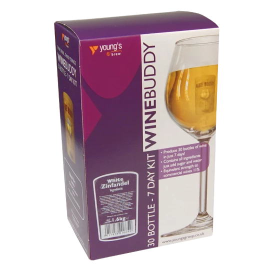 Youngs Winebuddy Wine Kit - White Zinfandel - 30 Bottle - 7 Day Kit