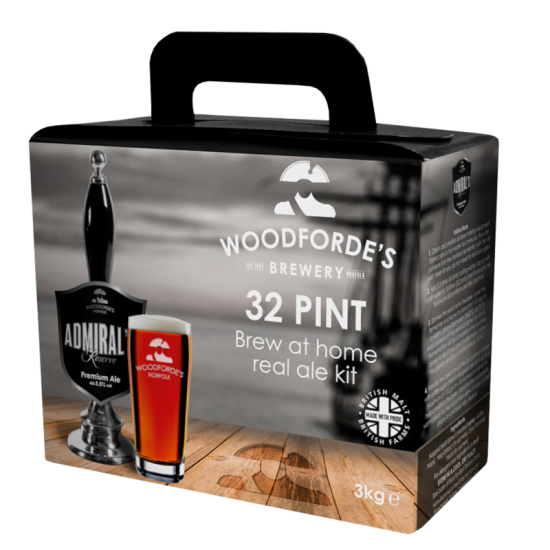 Woodfordes Admirals Reserve - 32 Pint - Rich, Tawny Real Ale Kit