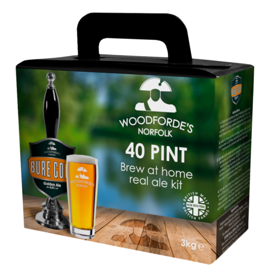 Woodfordes Bure Gold - 40 Pint - Aromatic, Golden Real Ale Kit
