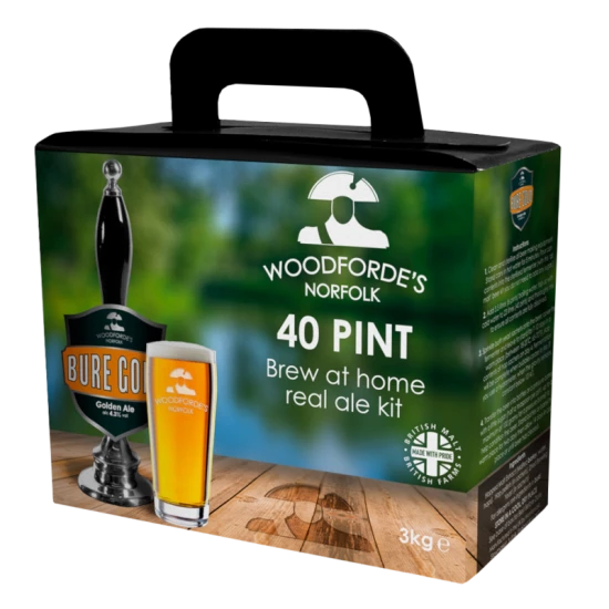 Woodfordes Bure Gold - 40 Pint - Aromatic, Golden Real Ale Kit