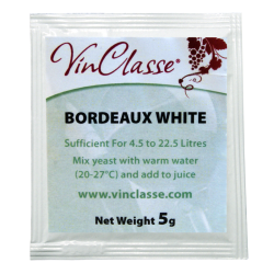 VinClasse Wine Making Yeast - Bordeaux White - 5g Sachet