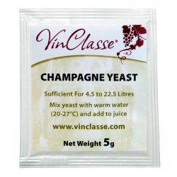 VinClasse Champagne  / Sparkling Wine Yeast 5g Sachet
