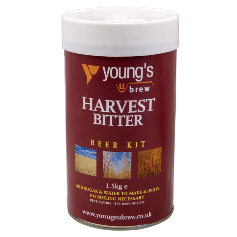 Youngs Harvest Bitter 1.5kg 40 Pint Single Tin Beer Kit The
