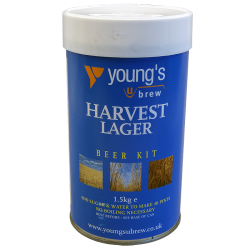 Youngs Harvest Lager - 1.5kg - 40 Pint - Single Tin Beer Kit
